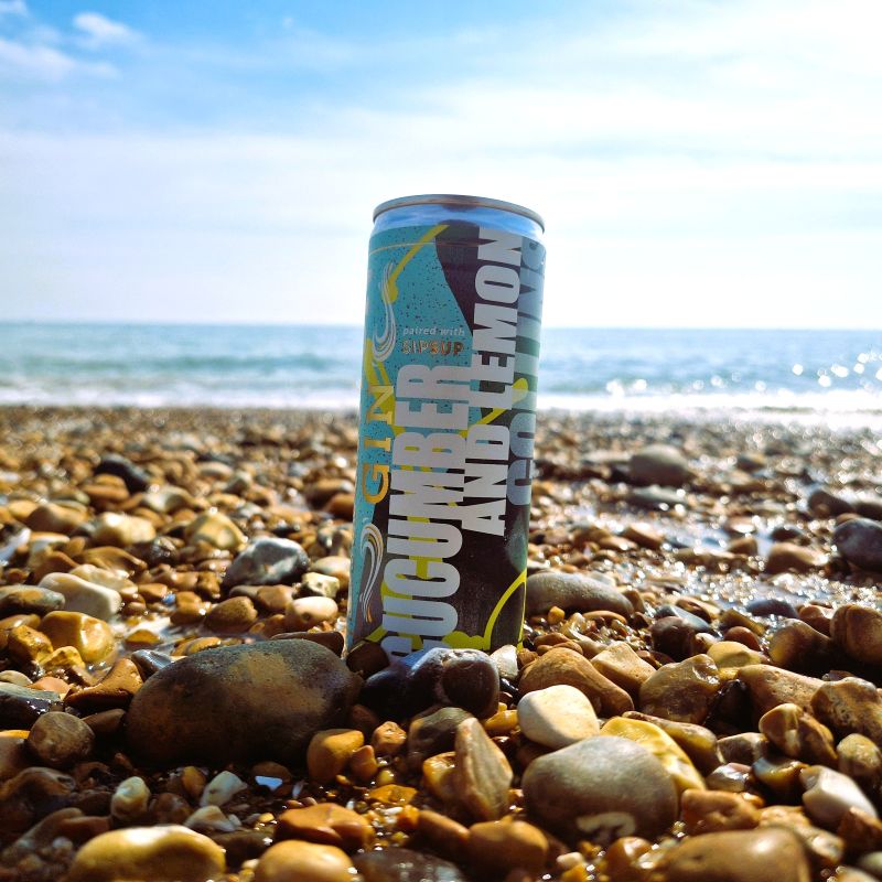 250ml Brighton Gin Cucumber & Lemon Collins - packs of 6 or 12