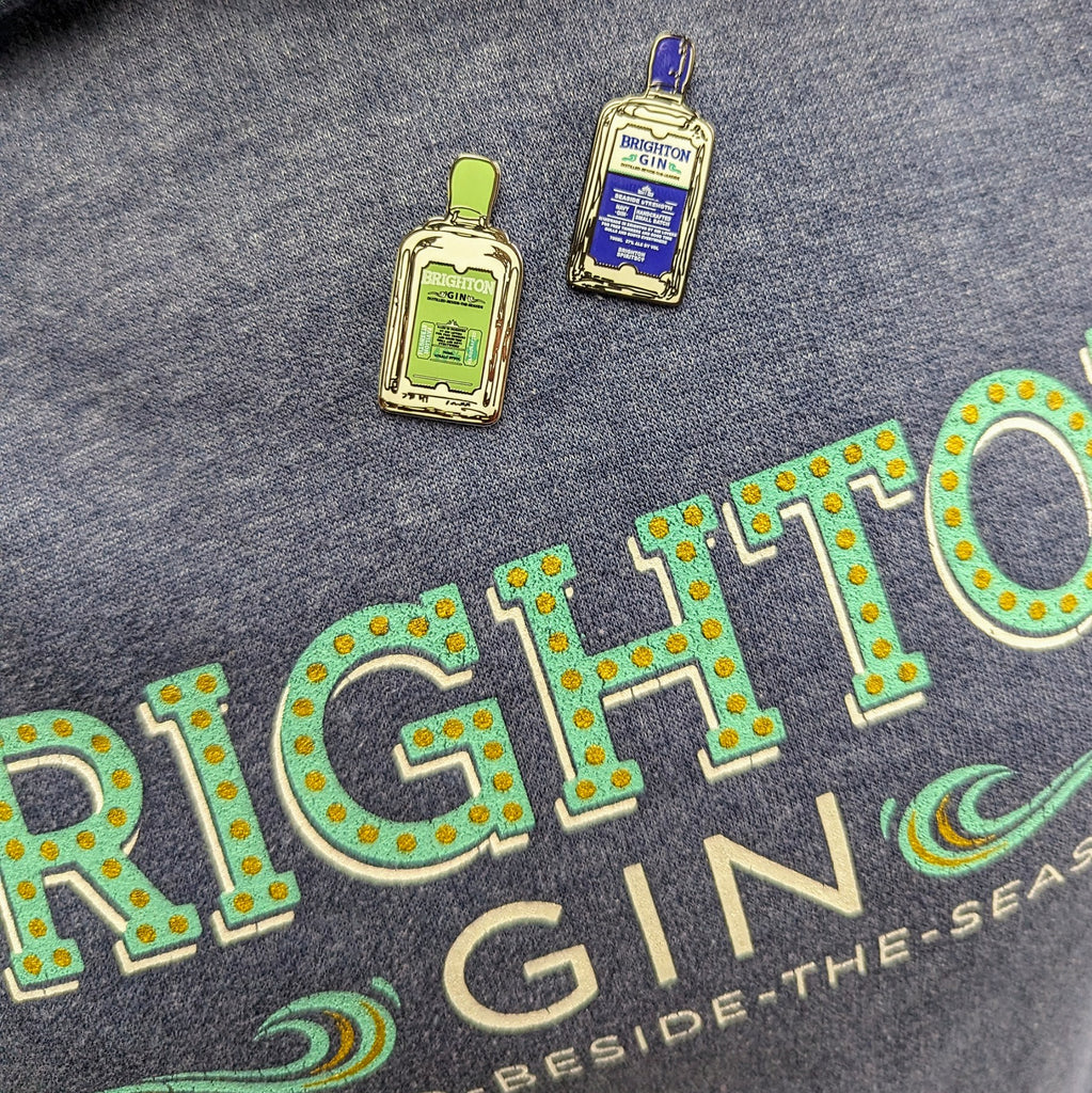 Brighton Gin Bottle Enamel Pin Badge
