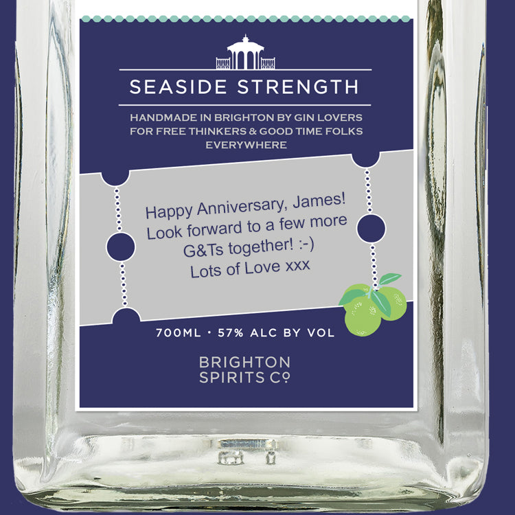 Personalised 700ml Bottle - Brighton Gin