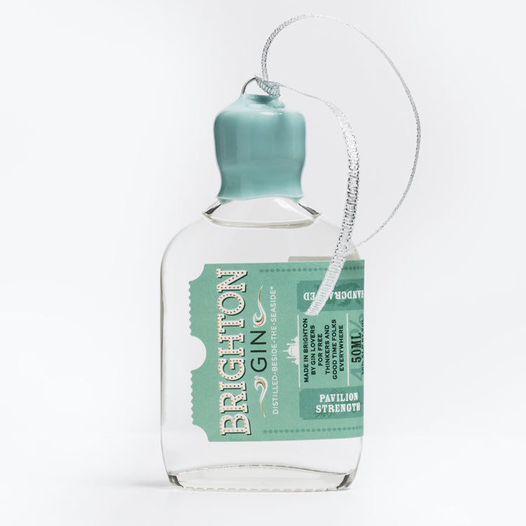50ml Brighton Gin Pavilion Strength Christmas Tree Decorations