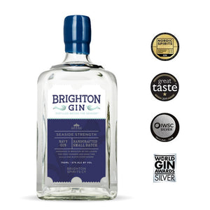Brighton Gin Seaside Navy Strength Gin (57% ABV) - minis, 350ml & 700ml sizes