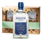 Brighton Gin Gift Sets with 2 gin glasses - 700ml Seaside Navy Gin 57%