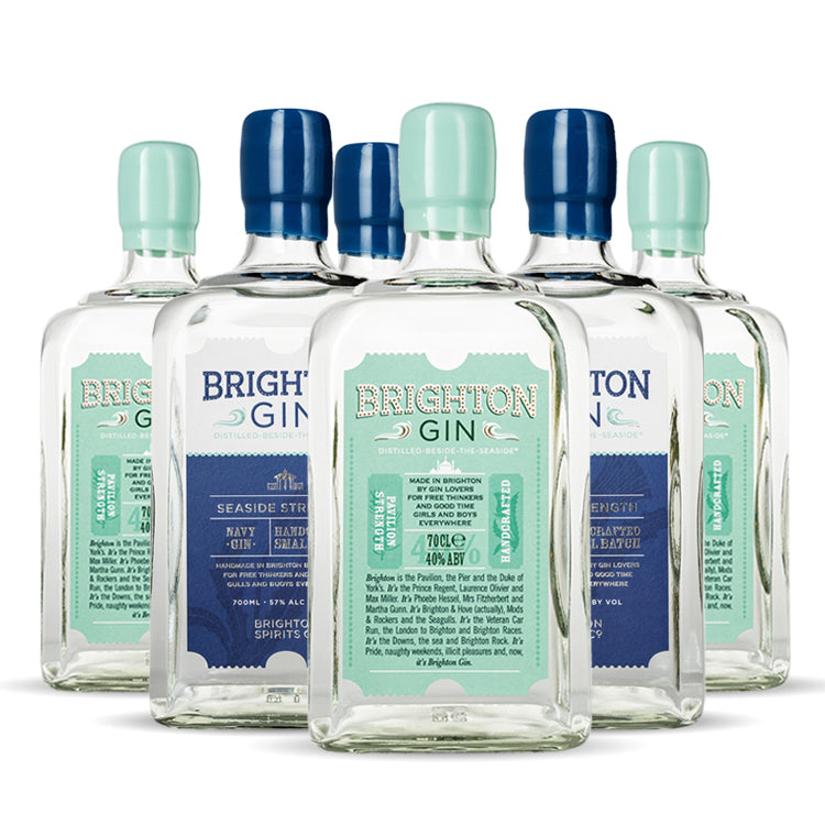 Brighton Gin Mixed Case of 6 x 700ml Bottles