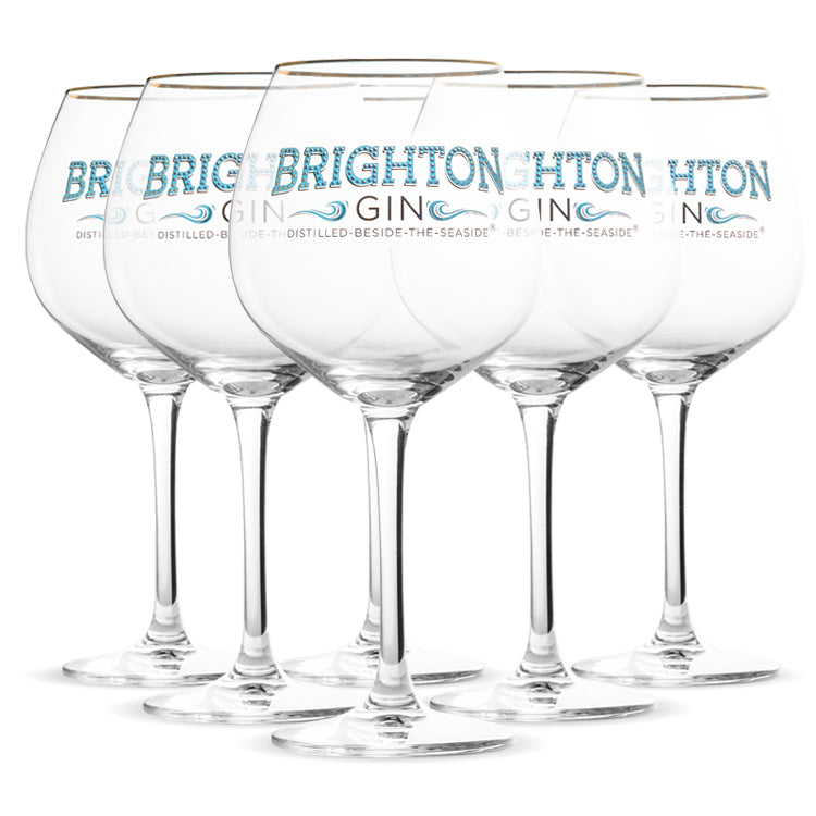 Brighton Gin Copa Gin Glasses - Set of 6