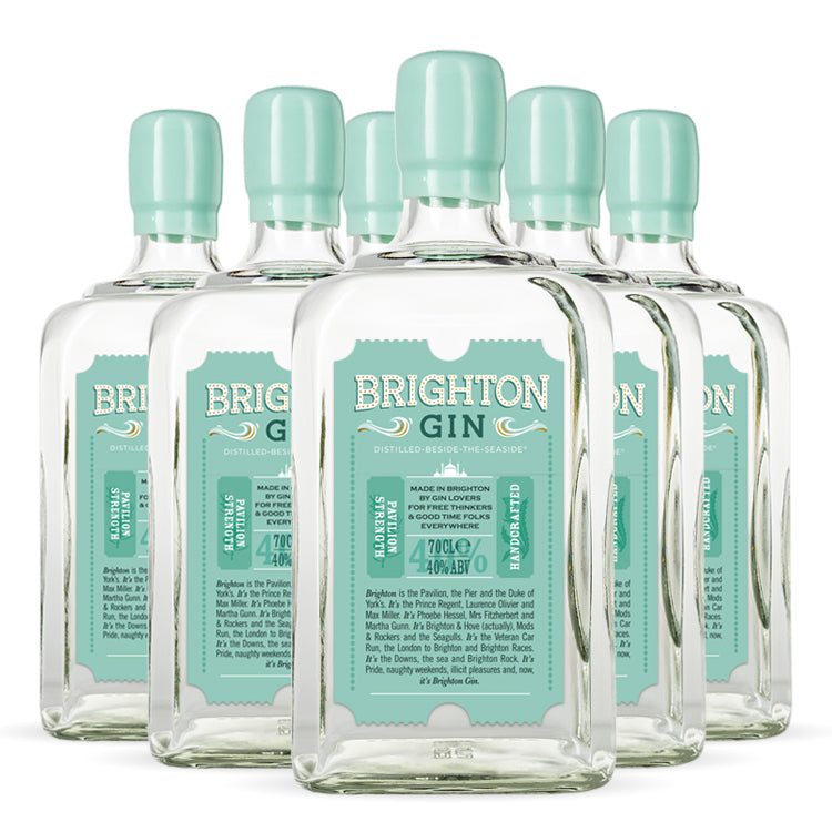 Brighton Gin Case of 6 x 700ml Pavilion Strength