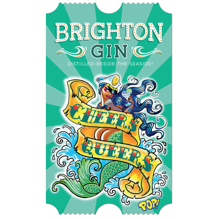 Pride 2022 Mermaid Label Design - Limited Edition Brighton Gin