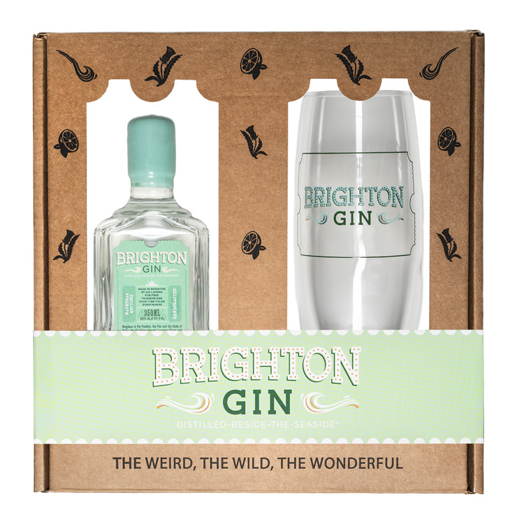 Brighton Gin Gift Set - 350ml Bottle & Highball Glass