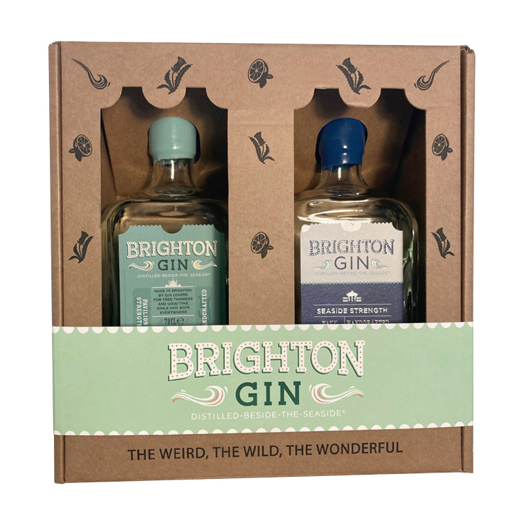 Brighton Gin Twin 700ml Bottle Gift Set
